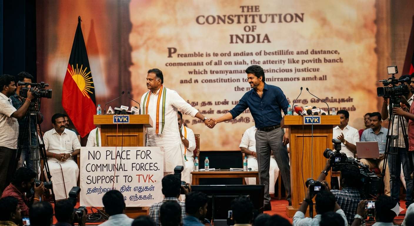 ತಮಿಳುನಾಡು ಕಾಂಗ್ರೆಸ್‌ನ ಪ್ರಮುಖ ನಿರ್ಧಾರ: ಡಿಎಂಕೆ ಮೈತ್ರಿಗೆ ಬ್ರೇಕ್‌, ಜೋಸೆಫ್ ವಿಜಯ್ ಅವರ ಟಿವಿಕೆಗೆ ಬೆಂಬಲ